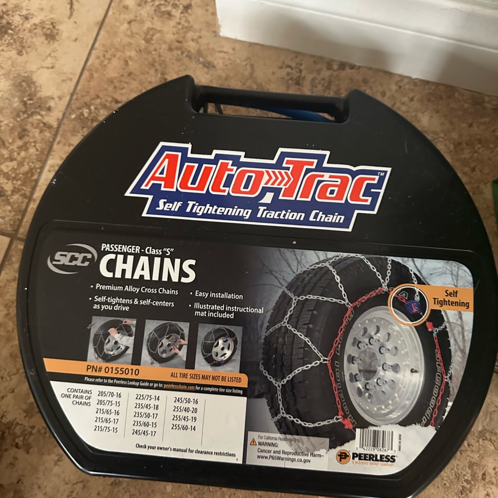 AutoTrac Snow Chain #155010 - Nearly New - Tryon Only - Easy Install